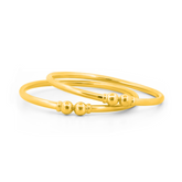 22K Gold Mesmerizing Pipe Bangles